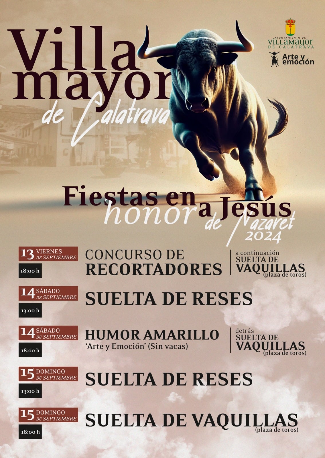 Fiestas patronales en honor a Jesús de Nazaret 2024 Villamayor de Calatrava